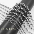 Customizes 2/2.5/3/6/7/8/9mm 20-100cm Stainless Steel O Chain Necklace for Man Women Fashion Jewelry Pendant Necklace