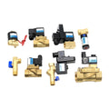 2W025 2 Way 2 Position Water Solenoid Valve Normally Close Pneumatic air Control Valve Brass Stainless Steel Body 220v 24v 12v