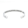 Wholesale Hot Sale Inspirational Stainless Steel Bracelet Friendship Titanium Steel Lettering Arrow Bracelets