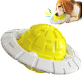 Pet Products UFO Rubber Squeaky Flying Disk Dog Chew Toy Pet Interactive Training Dog Toys