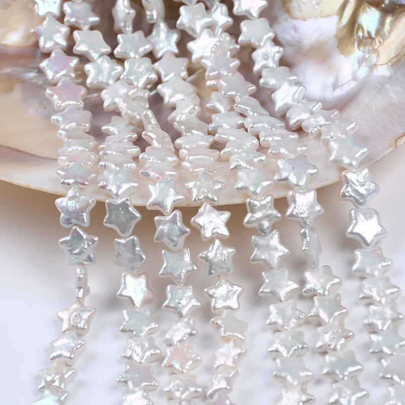 12mm Star Shape Freshwater Pearls  Wholesale Natural Freshwater Pearl Loose Pearls Strands