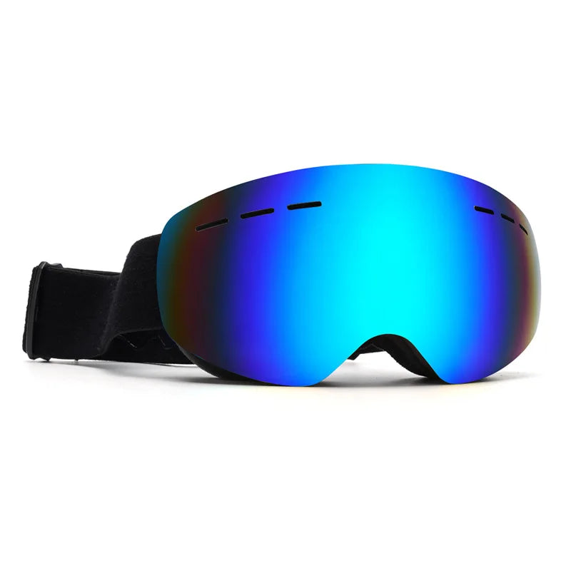 Ski Goggles Youth 100% UV Protection Soft Foam Inner Frame Anti-Scratch Dustproof Frameless Glasses for Children