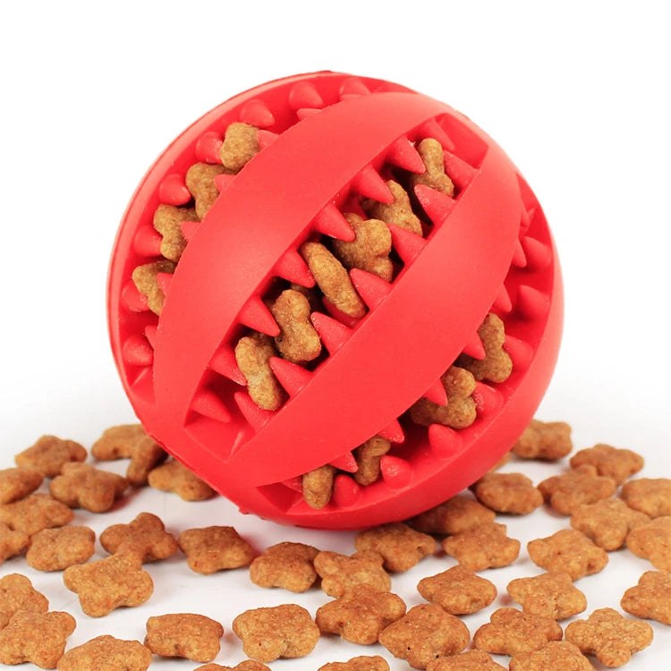 Chew Toy Magic Slow Feeder Chew Dog Toy Sustainable Rubber Rolling Dog Ball with Treat Dispenser Interactive Pet Toy
