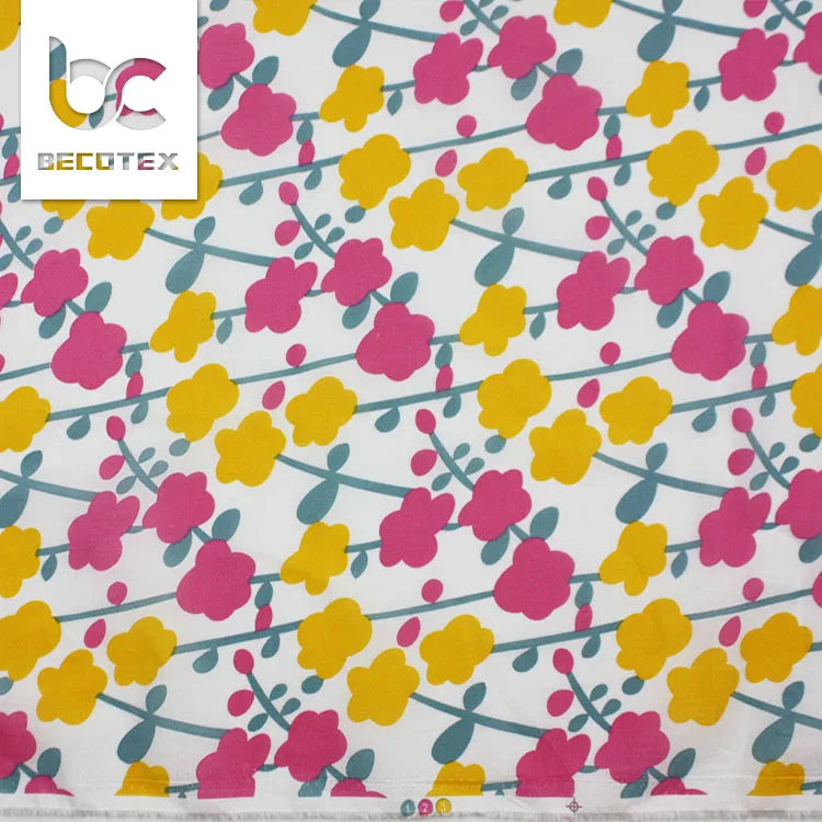 Cotton Floral Digital Print 100% Cotton Printed Washable Fabric for Children Clothing