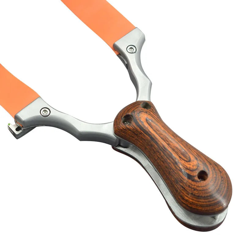 Outdoor Portable Stainless Steel Foldable Slingshot Precision Shooting and Hunting Catapult Category Bow Equipment