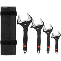 4pcs High Quality Adjustable Universal Plumbing Wrench Set Soft Grip Spanner for Hand Use OEM Customizable