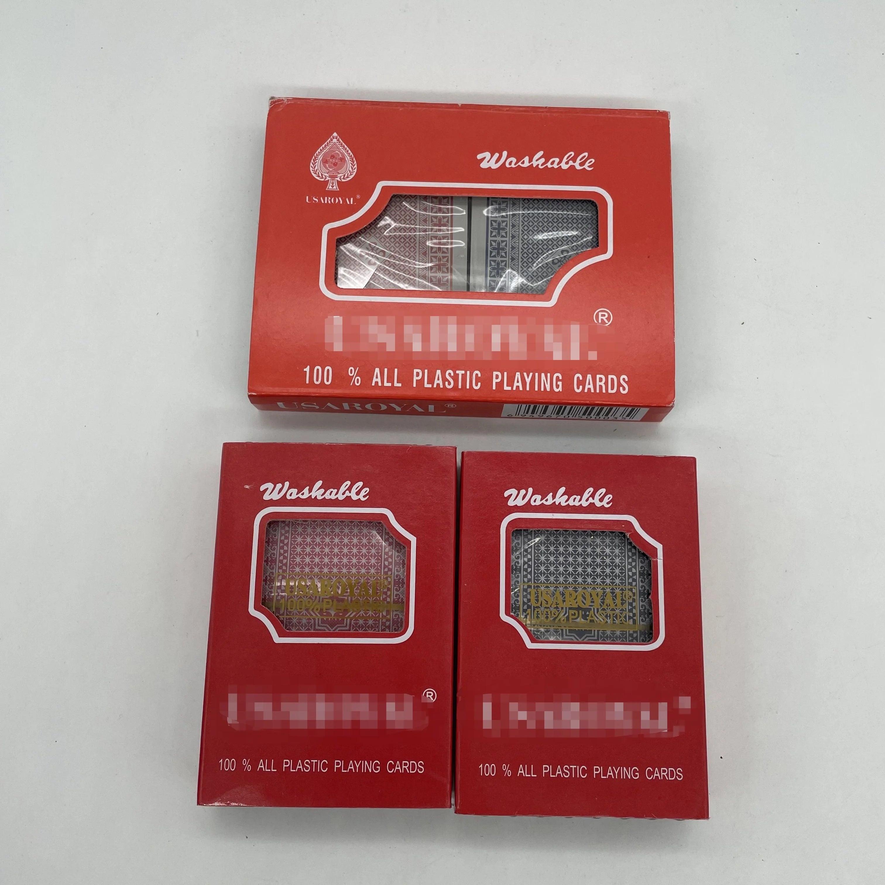 Hot Sale Professional Single Pack Recycled PVC 0.28MM Double Color Eco-Friendly Durable Poker Playing Card for