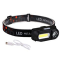 6 Modes Mini  Headlight Led Rechargeable Waterproof Sensor Led Head Torch Zoomable Headlamp