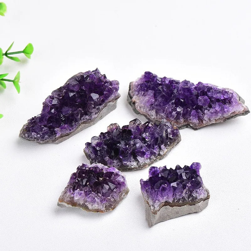 Real Gemstone Crystal Amethyst Clusters