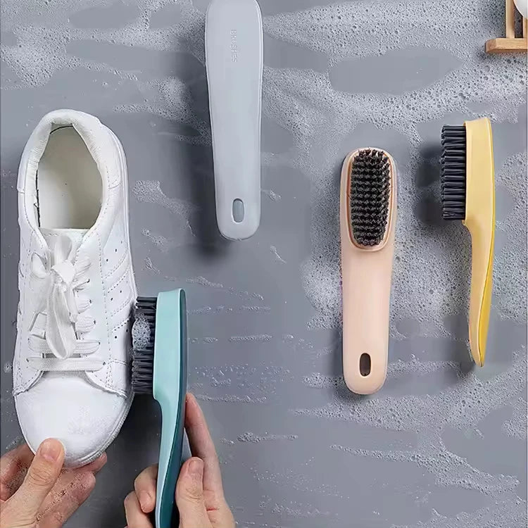Manufacturer's Direct Sales Custom Multifunctional Ergonomics Household Shoe Washing Clothes Soft Hair Laundry  Brush Set