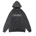 Custom Logo 100% Cotton France Terry Mens Blank Hooded Streetwear Oversize Pullover Sweatshirt Custom Unisex Washed Hoodies