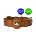 Custom Wholesale Luxury Designer Martingale Genuine Brass Solid Luxury Soft Padded Leather Airtag Dog Collar