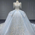 Jancember MN170 Exquisite High Neck Ball Wedding Guest Dresses for Women