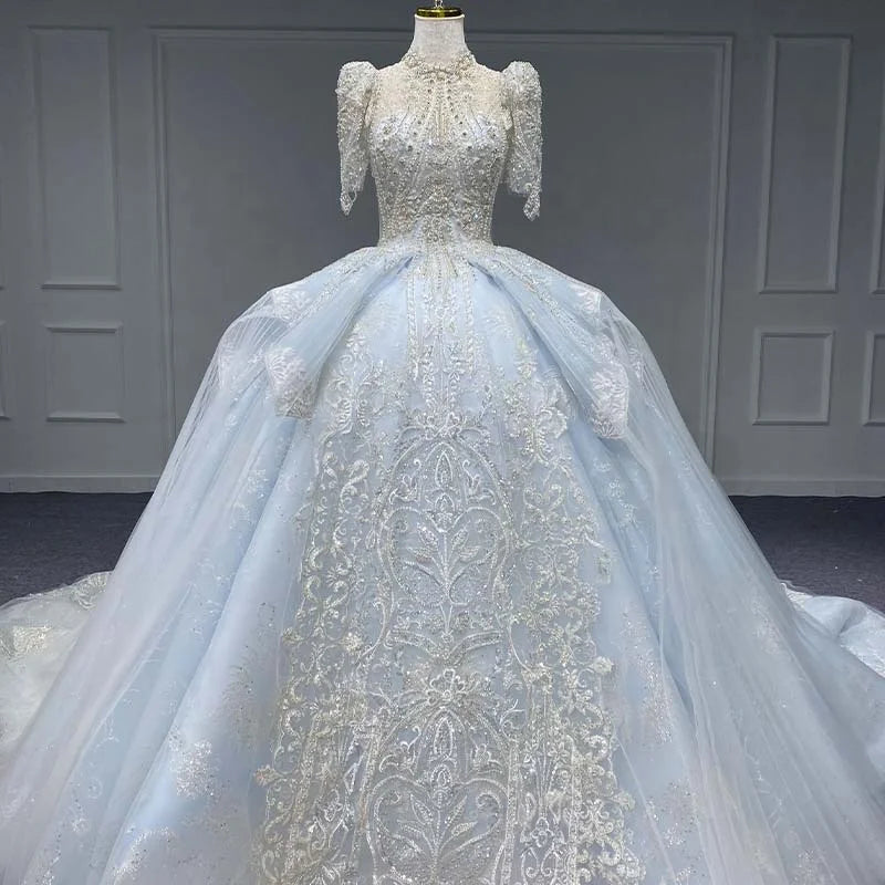 Jancember MN170 Exquisite High Neck Ball Wedding Guest Dresses for Women