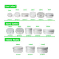 Aluminum Candle Tins with Screw Cap Lid 15ml 20ml 30ml 50ml 60ml 80ml 100ml 120ml 150ml 200ml 4oz Cosmetics Jars Sealing Type