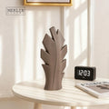 Merlin Living Matte Tall Leaf Vase Brown Morandi Design Ceramic Decorative Custom Nordic Deko for Flower Vases