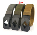 Turun Custom Tactical Waist Belt With Automatic Buckle Nylon Outdoor Canvas Fabric Belt
