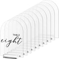 Blank Rectangle Arch Centerpiece Decorations Clear Table Sign Place Cards Holders Acrylic Wedding Table Number