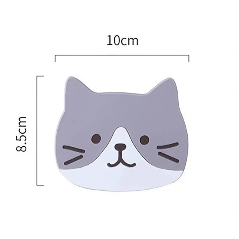 Table Pad Silicone Insulation Placemat Cup Bowl Mat Home Decor Durable Cat Pattern Coaster