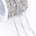 Wholesale 1.2mm Super Thin Fashionable Stainless Steel Link Chain for Bracelets Hypoallergenic Jewelry Making Components