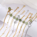 Sterling Silver Adjustable Bracelet Making Chain Half-finished Box Cable Ball Bead Chain W/ Extension Chain