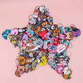 Custom Pink Keychain Kawaii Rubber Cute Cartoon Pendant Keyring for Women Personalized Keychains and Stylish Accessories