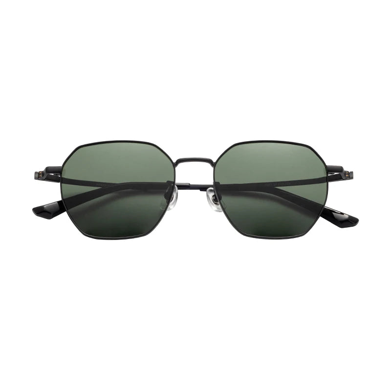 Designer Vintage Titanium Metal Frame Sunglasses Fashion Brand Gold Polarized Sun Glasses Comfortable Lightweight Tac Lenses