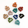 5cm Korean Scrub Female Hair Gripper Macaron Elegant Ponytail Grab Clip Acrylic Matte Square Shark Hair Claw