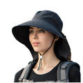 Women's Mountaineering Large Brimmed Fisherman's Hat Summer Outing Sun protection Shade Outdoor Sun Hat