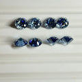 HQ GEMS Newest Color Lab Created 1carat 6.5mm 100 Faceted Cut Gemstone Sapphire Blue Moissanite Diamond Price Per Carat