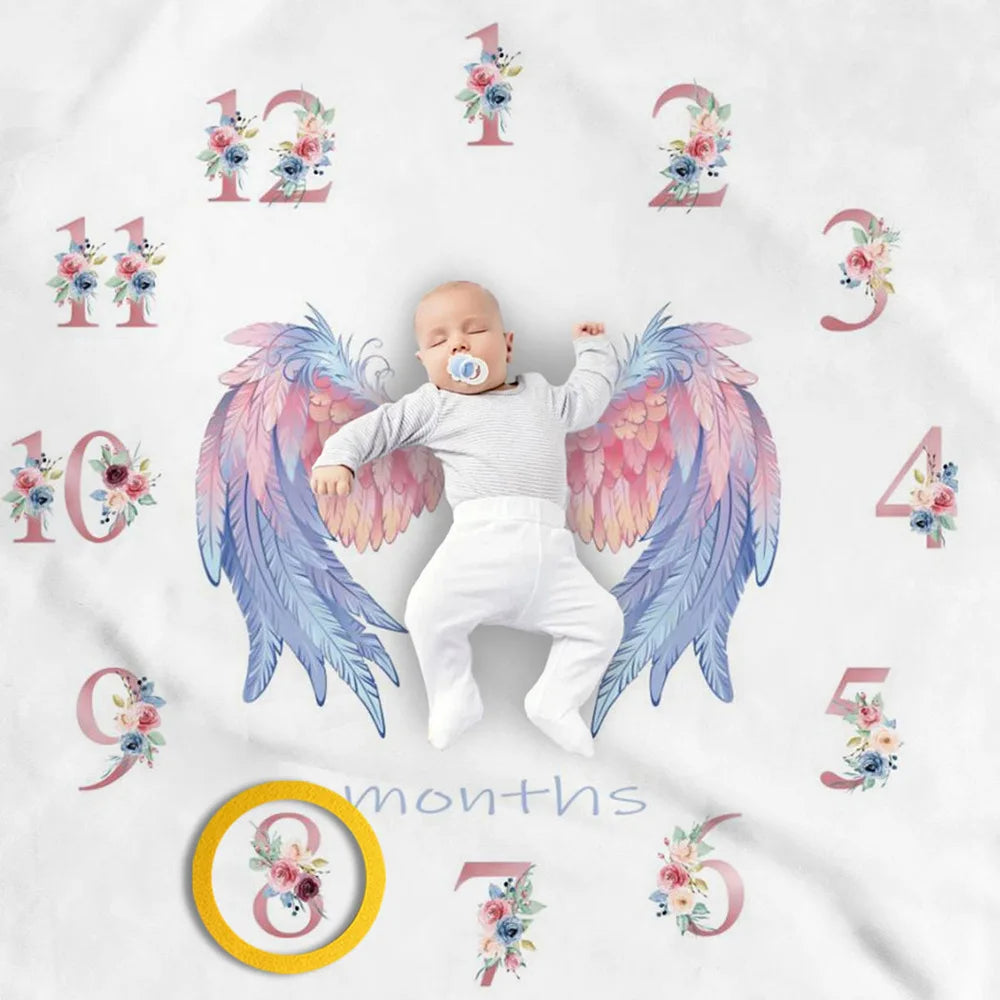 Landscape Pattern Anniversary Cotton Linen Photo Props Background Blankets Play Mats Backdrop Cloth Wall Decor Nordic