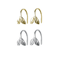 925 Sterling Silver Chic Branch Stud Earrings for Women Simple Gold-Plated Leaf Design for Weddings and Parties