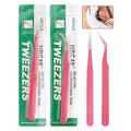Professional Stainless Steel Eyelash Tweezers 3D Volume Lash Eyebrow Tweezer Eyelash Extension Women Makeup Tools Tweezers 17