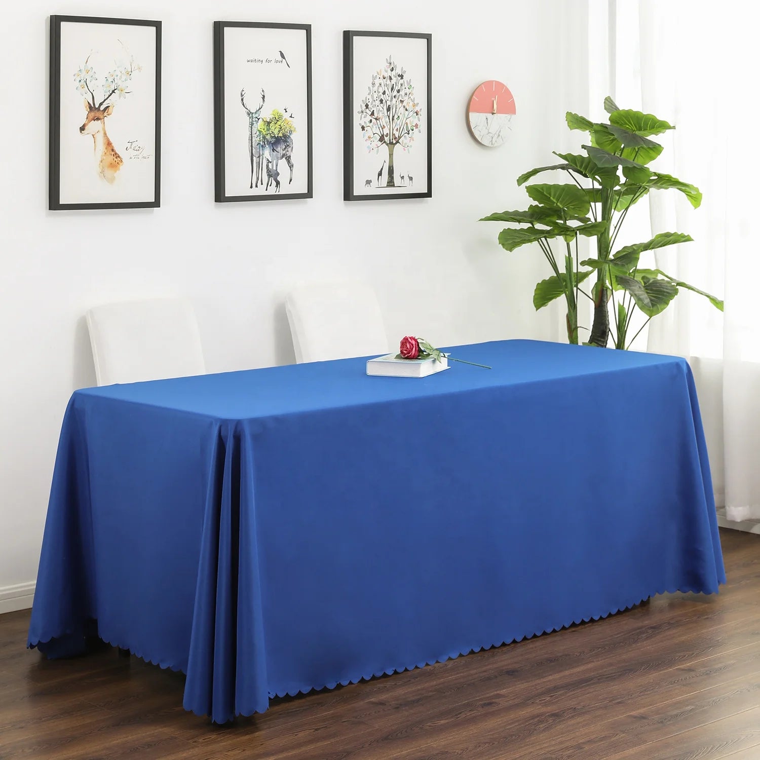 Premium Quality Seamless Rectangle Polyester Table Cloth for Party