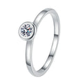 0.3 Carat White Color Factory Wholesale Moissanite Diamond 925 Sterling Silver Luxury Diamond Ring for Women