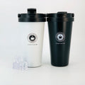 304 Stainless Steel Coffee Cup with Handle Gradient Color Double Vacuum Coffee Cup