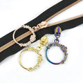Meetee ZT938 5# Luggage Hardware Accessories Durable Alloy Silver Nylon Zipper Puller Head Replaceable Bags Garments Clothing
