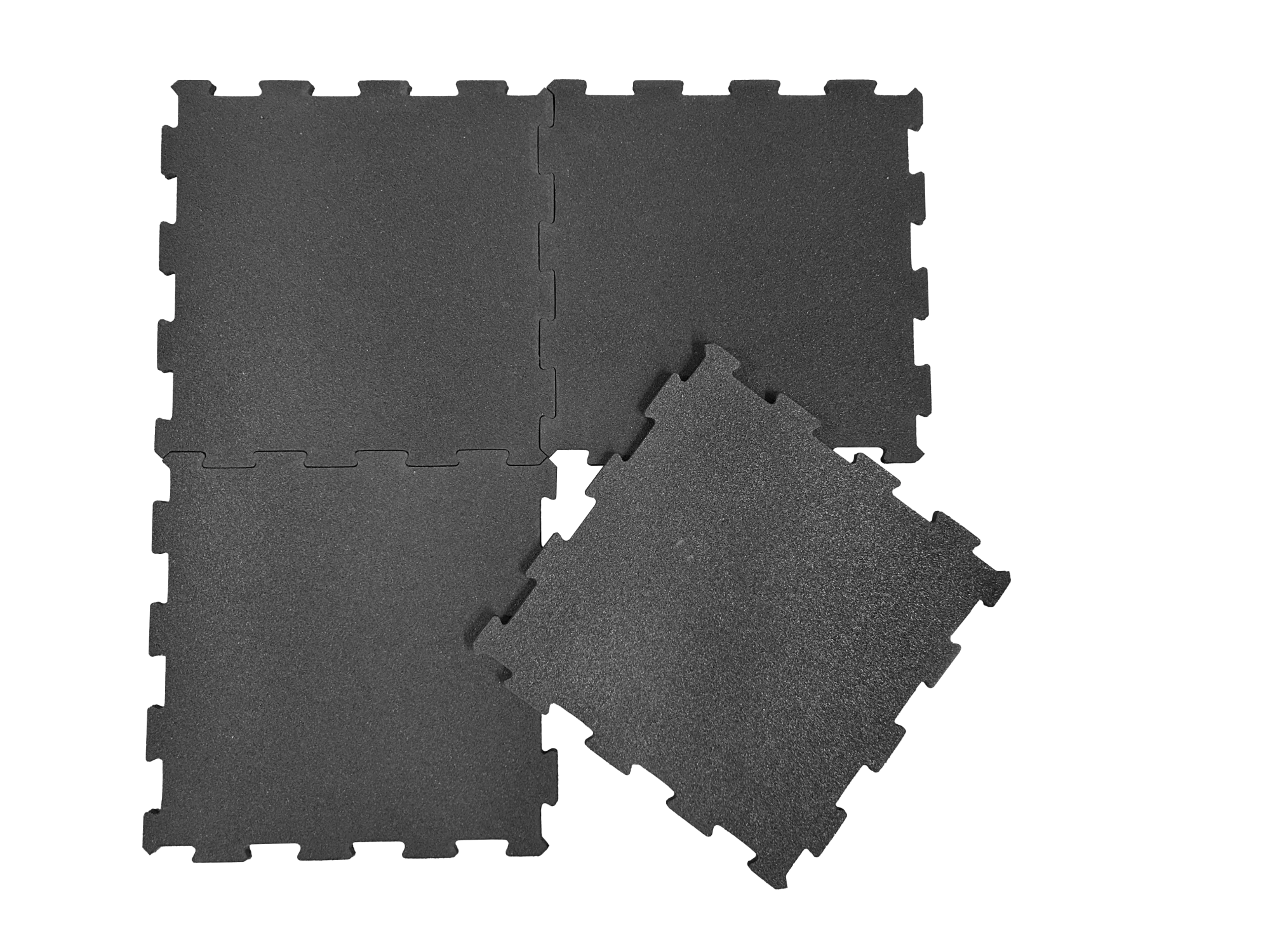 Outdoor Puzzle Rubber Mat for Garden 20mm Thickness Interlocking Gym Indoor Rubber Flooring