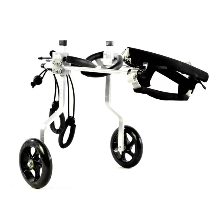 Two-Wheel Rear Limb Pet Wheelchair Stainless Steel Moped Assistance Car for Injured Paralyzed Dogs Pet Training Behavior Product