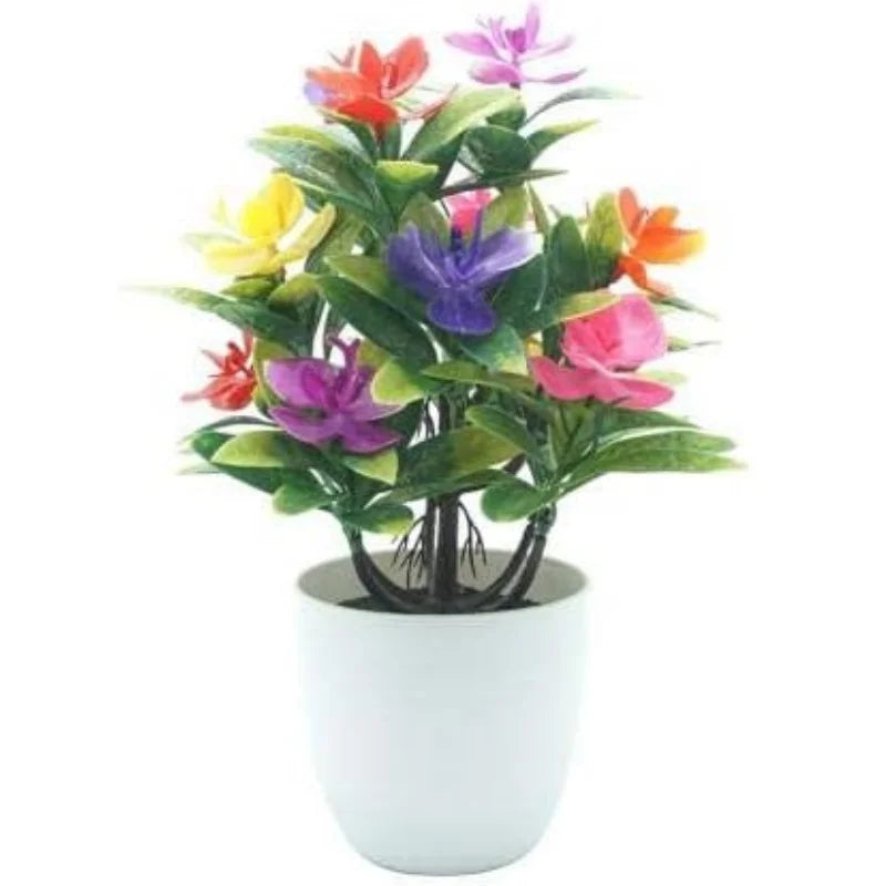 Artificial Plastic Orchid Flower Potted Butterfly Orchid Plant Simulation Greenery for Garden Wedding Party Home Decoration