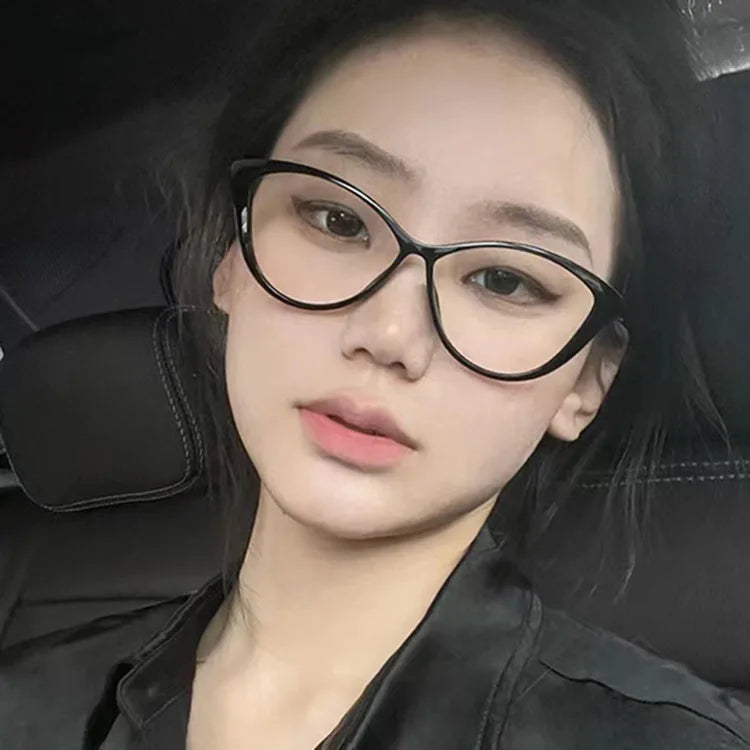 New Fashionable Metal Square Blue Light Blocking Tr90 Eyeglass Women Computer Glasses Reading Glasses