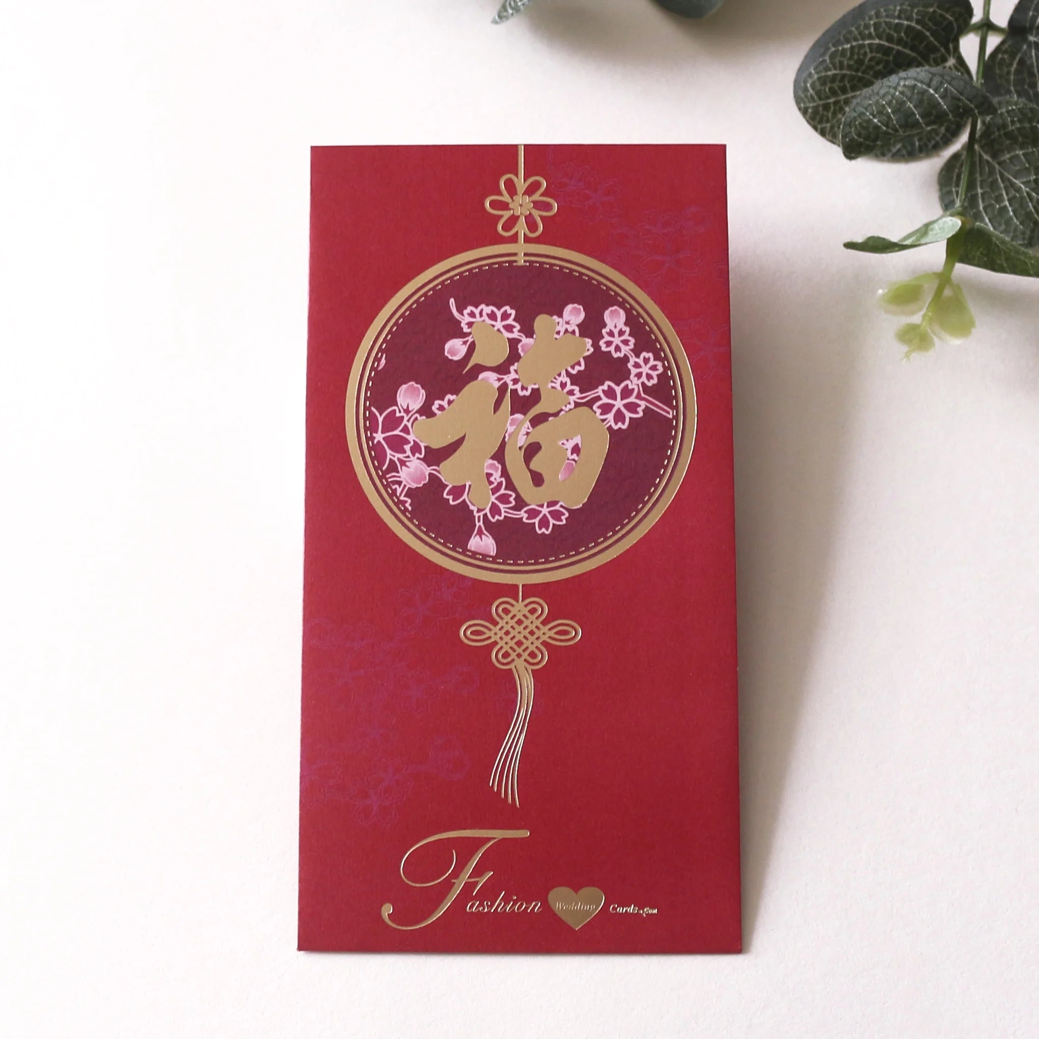 Custom Style Gold Foil Color Printing Red Envelope Chinese Traditional Red Envelope for Chinese New Year Gift Decorations