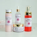 Private Label Serum Cleansing Foam Face Cream Moisturizer Face Cream Rose Cream Face Care Rose Set Skin Care Set