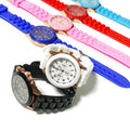 Cheap Wholesale Geneva Silicone+Metal Band Jelly Fashion Men's Women's Quartz Watch Different Colors Graduation Diwali Promotion MegaBDM