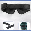 Custom 3D Foam Velvet Sleep Mask Adjustable Reusable Oversized Super Soft Luxury Eye Cover for Eye Health