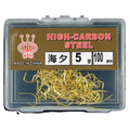 Fishing Hooks 100pcs/box High Carbon Steel Fishhook With a Hangnail Fishing Connector Tool Set High Quality Fishing Hooks