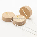 Best Quality Modern Residential DIY USB Wooden Base LED Lamp with Dimmable Night Light for Acrylic