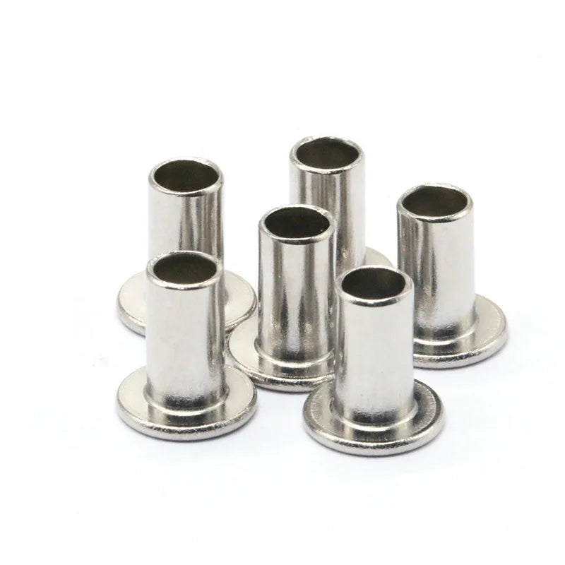 High Quality Stainless Steel Flat Head Semi Tubular Rivets for Cookware Rust-Proof and Customizable Factory Direct Supply