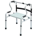 Aluminum Alloy Walking Stick Standing Toilet Frame for Adult Seniors Disabled Lightweight Adjustable Durable Support Exercise