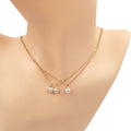 16/18 Inch 925 Silver Choker Necklace with 1.2mm Cross Chain AAA High Luster 5-6 mm Natural Freshwater Perfect Pearl Pendant